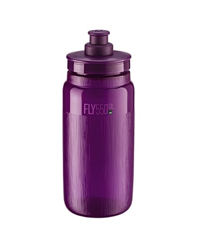 Elite Fly Tex Water Bottle 550ml, Clear Purple
