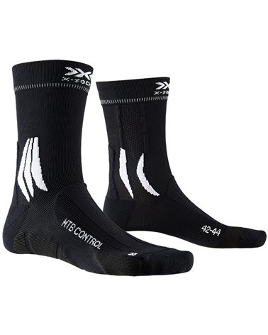 X-Bionic X-Socks 4.0 MTB Control Calze Ciclismo, Opal Black/Arctic White