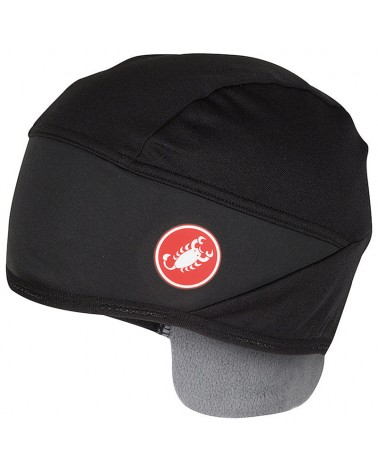 Castelli Estremo WS Thermal Wind Protection Cycling Skullcap, Black (One Size Fits All)