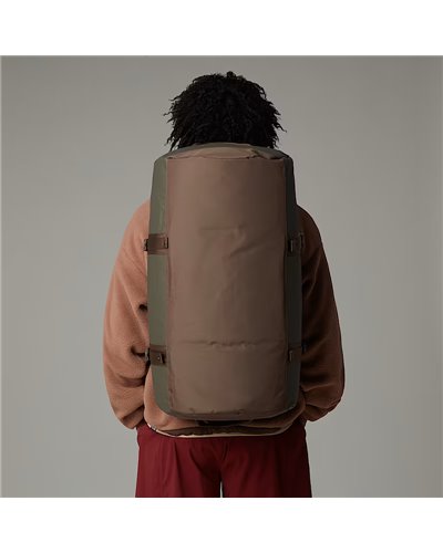 The North Face Base Camp Duffel M Borsone 71 Litri, New Taupe Green/Smokey Brow/Utility Brown