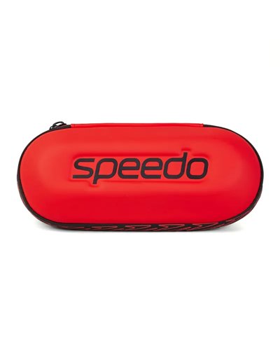 Speedo Hard Cased Goggles Storage, Red