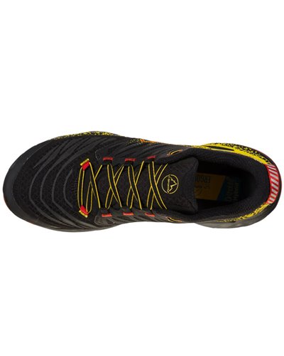 La Sportiva Akasha II Men's Trail Running Shoes, Black/Yellow