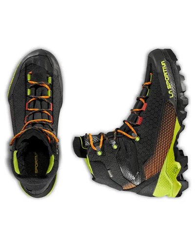 La Sportiva Aequilibrium ST GTX Gore-Tex Scarponi Alpinismo Uomo, Carbon/Lime Punch