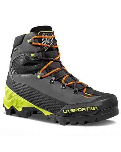 La Sportiva Aequilibrium LT GTX Gore-Tex Men's Mountaineering Boots, Carbon/Lime Punch
