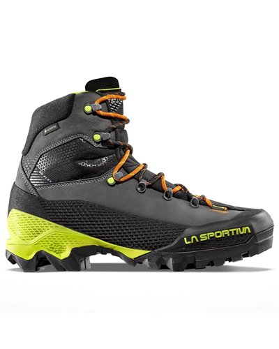 La Sportiva Aequilibrium LT GTX Gore-Tex Men's Mountaineering Boots, Carbon/Lime Punch
