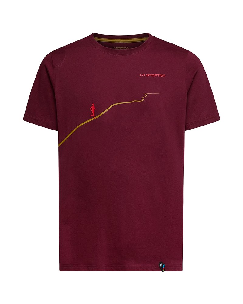 La Sportiva Trail Maglia Maniche Corte Uomo, Redwood