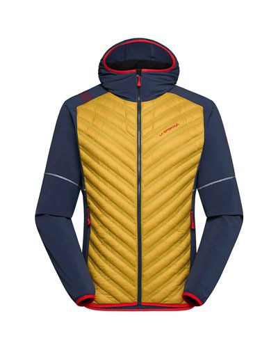 La Sportiva Koro Primaloft Thermoplume Men's Hybrid Jacket, Savana/Night Sky