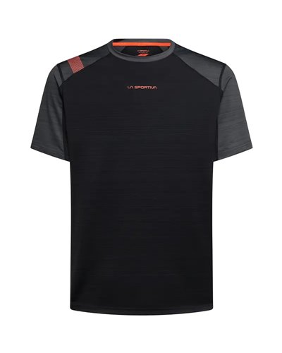 La Sportiva Sunfire Men's T-Shirt, Black/Cherry Tomato