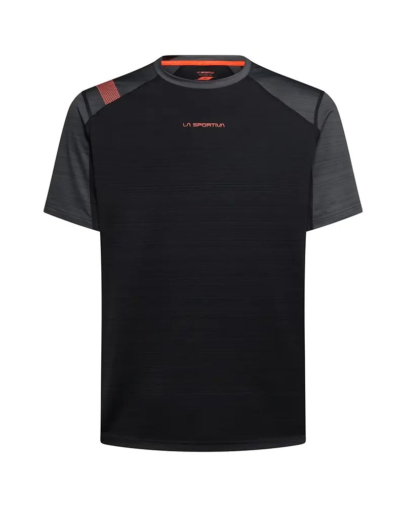 La Sportiva Sunfire Men's T-Shirt, Black/Cherry Tomato