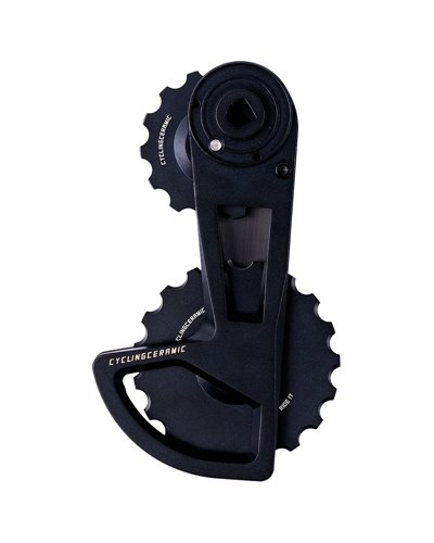 CyclingCeramic Gabbia Cambio Pulegge Oversize Pro 12v Sram AXS, Nero
