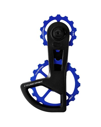 CyclingCeramic Gabbia Cambio Pulegge Oversize Race 11/12v Shimano Ultegra/Dura-Ace, Blu