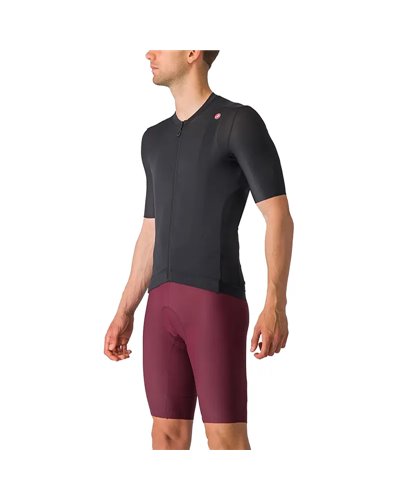 Castelli Espresso Men's Short Sleeve Cycling Jersey, Light Black/Dark Gray