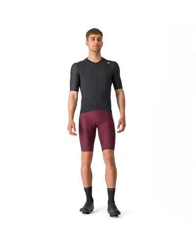 Castelli Espresso Men's Short Sleeve Cycling Jersey, Light Black/Dark Gray