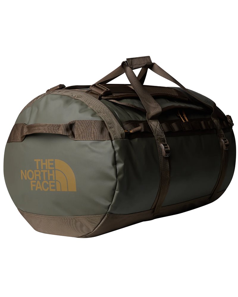 The North Face Base Camp Duffel L Borsone 95 Litri, New Taupe Green/Smokey Brow/Utility Brown