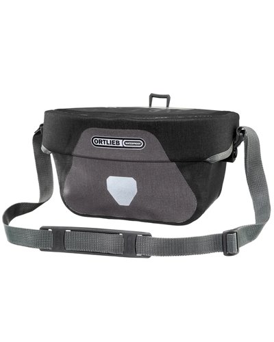 Ortlieb Ultimate Plus F3634 Borsa Manubrio 5 Litri, Grigio/Nero