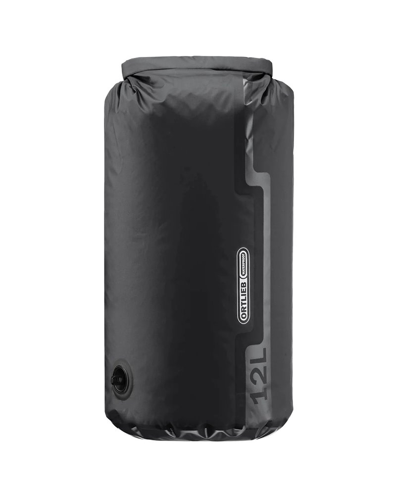 Ortlieb Dry-Bag Light Valve K2242 Sacca Stagna Ultra Leggera 12 Litri con Valvola, Nero