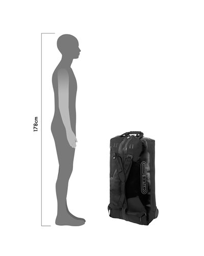 Ortlieb Duffle RS K13001 Borsone/Trolley 85 Litri Impermeabile, Nero
