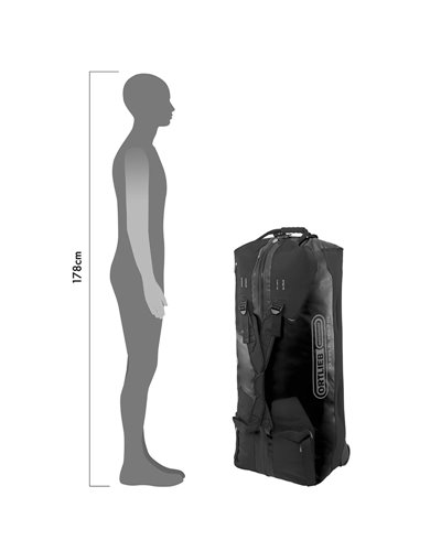Ortlieb Duffle RS K13201 Borsone/Trolley 140 Litri Impermeabile, Nero