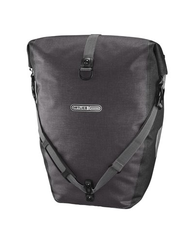 Ortlieb Back-Roller Plus CR F5204 Coppia Borse Bici Posteriori 40 Litri, Granito/Nero