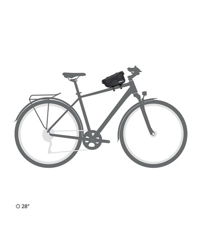 Ortlieb TopTube-Bag F8242 Borsa Tubo Orizzontale 1.5 Litri, Nero