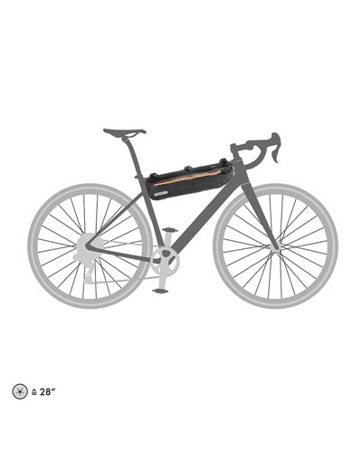 Ortlieb Frame-Pack TopTube F9942 Borsa Tubo Orizzontale 4 Litri, Nero Opaco