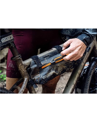 Ortlieb Frame-Pack TopTube F9942 Borsa Tubo Orizzontale 4 Litri, Nero Opaco