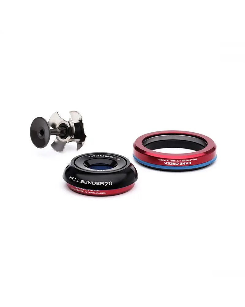 Cane Creek Headset Assembly - Hellbender 70 Lite - Tapered - Is41/28.6/H9 - Is52/40 - Black