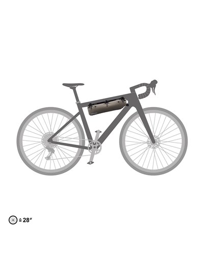 Ortlieb Frame-Pack RC TopTube F9949 Borsa Tubo Orizzontale 4 Litri, Sabbia Scuro