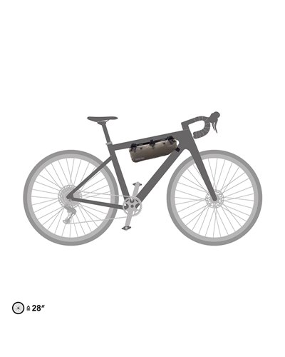 Ortlieb Frame-Pack RC TopTube F9948 Borsa Tubo Orizzontale 3 Litri, Sabbia Scuro
