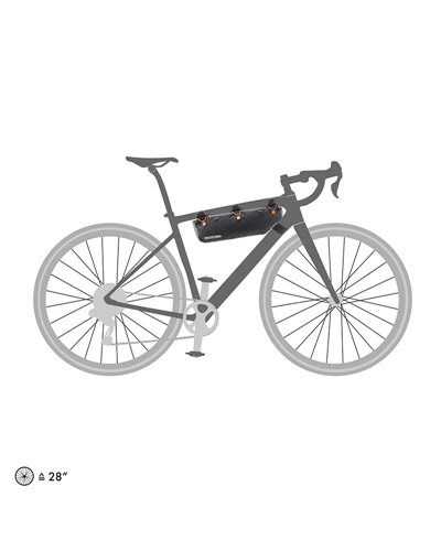 Ortlieb Frame-Pack RC TopTube F9945 Borsa Tubo Orizzontale 3 Litri, Nero Opaco