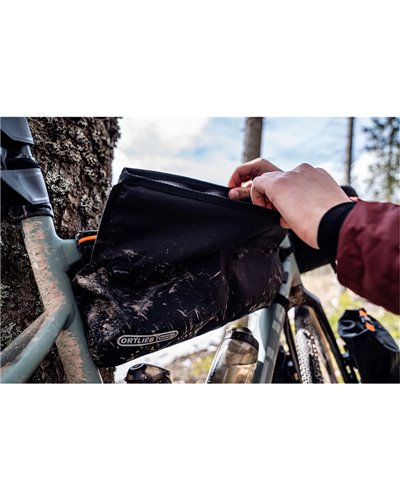 Ortlieb Frame-Pack RC TopTube F9945 Borsa Tubo Orizzontale 3 Litri, Nero Opaco