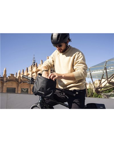 Ortlieb Velo-Sling F9954 Borsa Manubrio 3 Litri con Tracolla, Nero