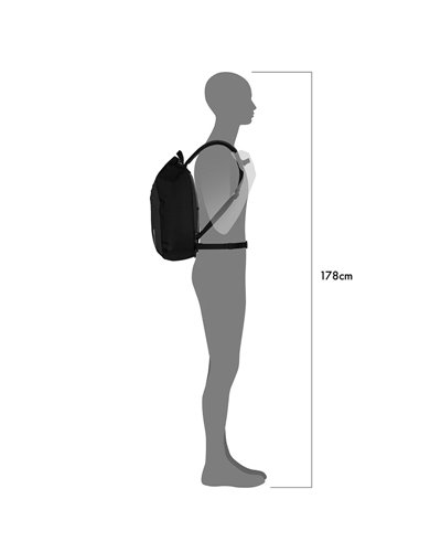 Ortlieb Velocity R4300 Cycling Waterproof Backpack 17 Liters, Black