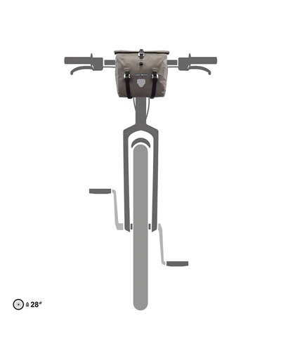 Ortlieb Handlebar-Pack QR F9926 Borsa Manubrio 11 Litri con Sgancio Rapido, Sabbia Scuro