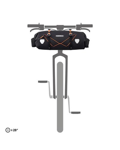 Ortlieb Handlebar-Pack Flex F9927 Borsa Manubrio 15 Litri, Nero Opaco
