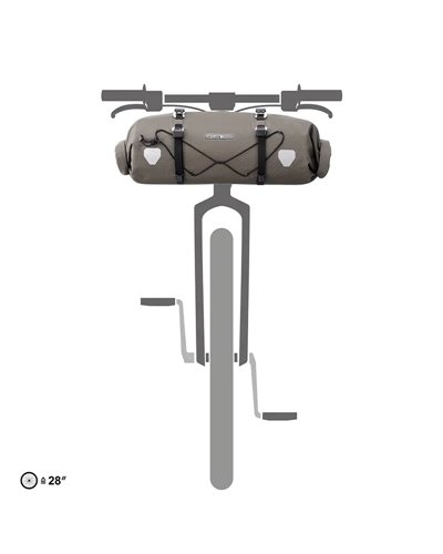 Ortlieb Handlebar-Pack Flex F9928 Borsa Manubrio 15 Litri, Sabbia Scuro
