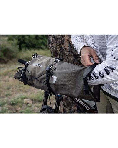 Ortlieb Handlebar-Pack Flex F9928 Borsa Manubrio 15 Litri, Sabbia Scuro