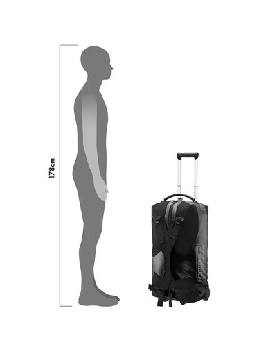 Ortlieb Duffle RG K12101 Borsone/Trolley 60 Litri Impermeabile, Nero