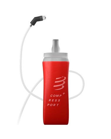 Compressport ErgoFlask 500ml Soft Flask + Tube and Valves, Red