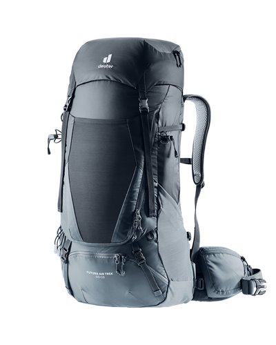 Deuter Futura Air Trek 50+10 Trekking Backpack, Black/Graphite