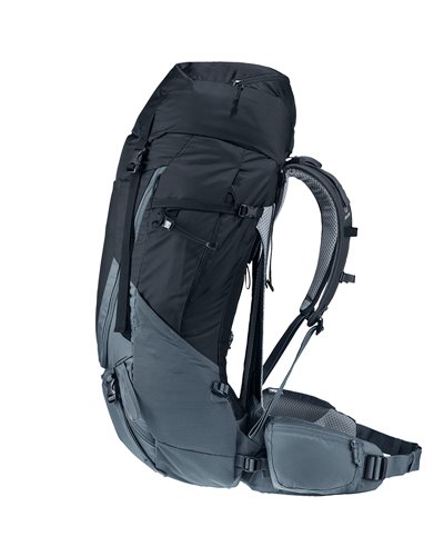 Deuter Futura Air Trek 50+10 Zaino Trekking, Nero/Grafite