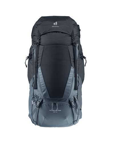 Deuter Futura Air Trek 50+10 Zaino Trekking, Nero/Grafite
