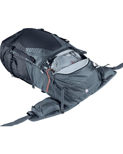 Deuter Futura Air Trek 50+10 Zaino Trekking, Nero/Grafite