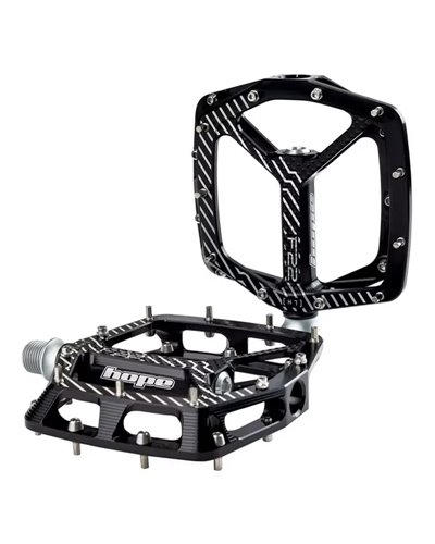 Hope F22 Coppia Pedali Flat MTB, Nero