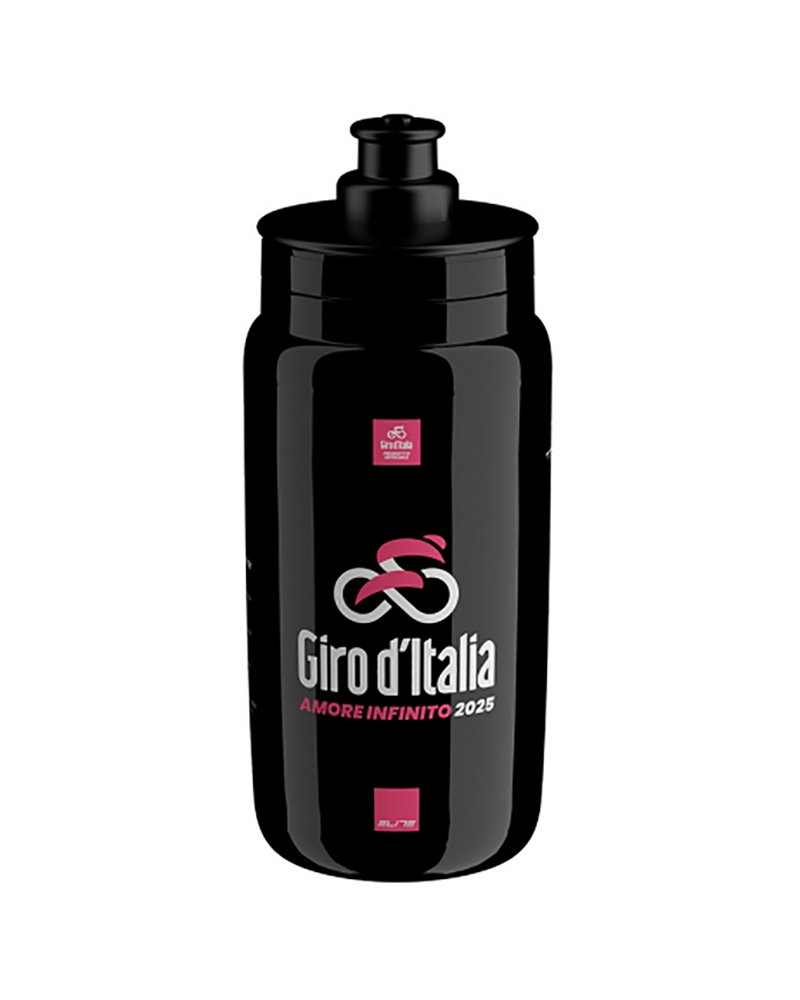 Elite Fly Team 2025 Giro d'Italia Black Map Water Bottle 550ml
