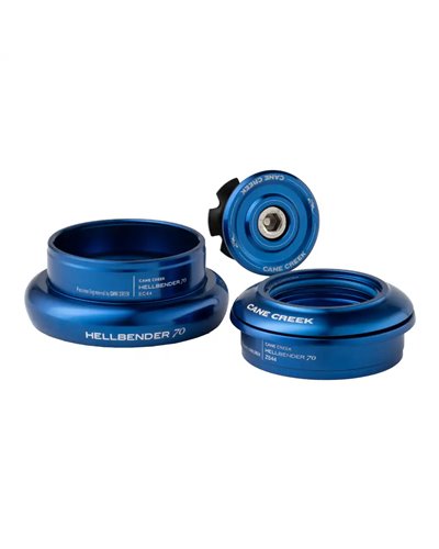 Cane Creek Headset Hellbender 70 Tapered ZS44/28.6/Ec44/40 - Blue