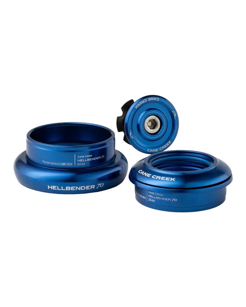 Cane Creek Headset Hellbender 70 Tapered ZS44/28.6/Ec44/40 - Blue