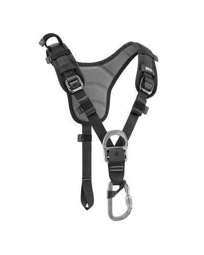 Petzl Top Chest Harness, Black/Yellow