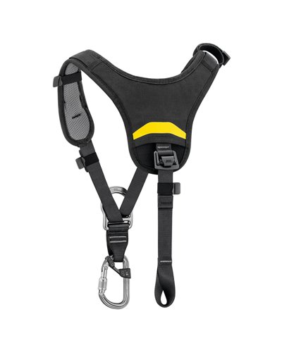 Petzl Top Pettorale per Imbracatura Bassa, Nero/Giallo