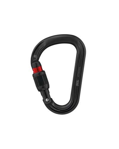 Petzl Attache Screw-Lock Carabiner, Black